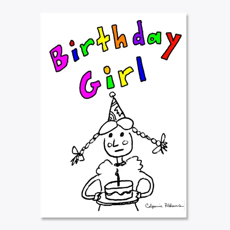 Birthday Girl: Original Illustration