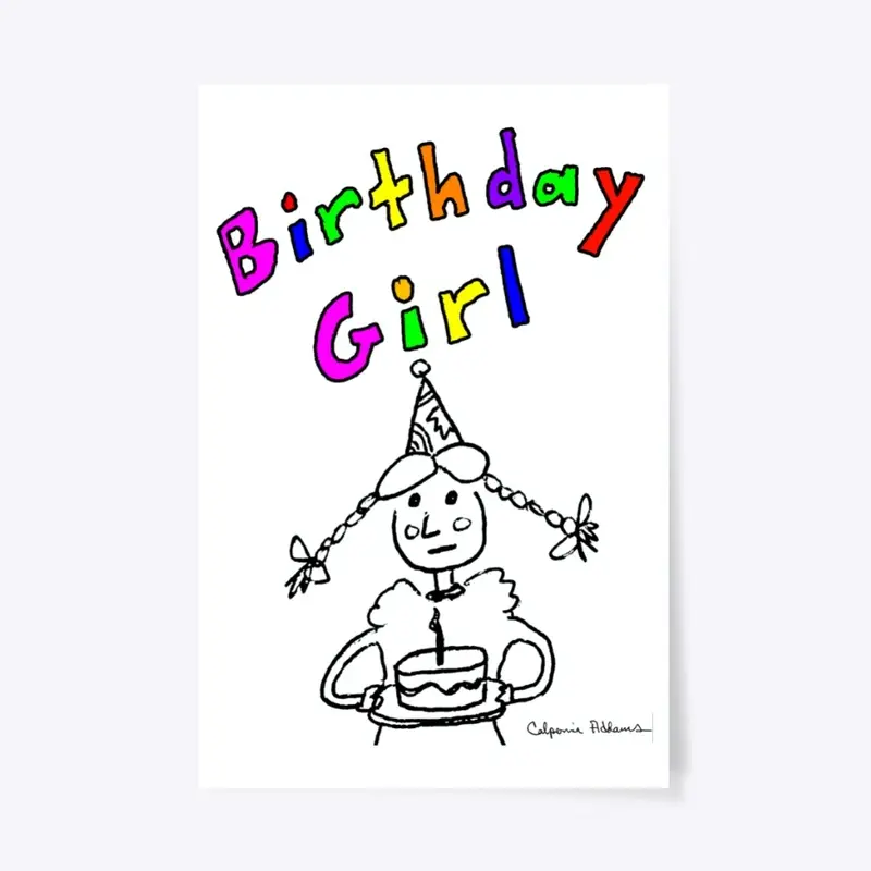 Birthday Girl: Original Illustration