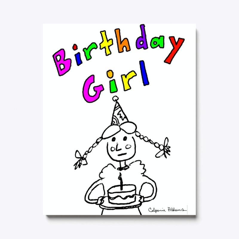 Birthday Girl: Original Illustration