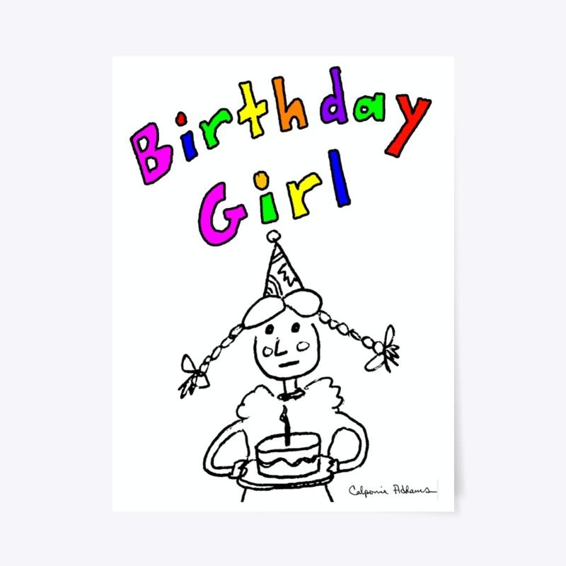 Birthday Girl: Original Illustration